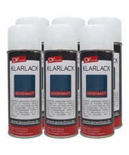 6x KLARLACK Spray seidenmatt