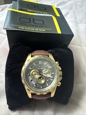 DeLorean DL05-1188 Automatik Uhr Limitierte Edition 024/500 Goldgehäuse 5ATM NEU