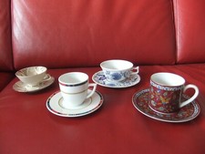 4 Mokkatassen Espressotassen Kaffee  Sammel Tassen Espresso bunt