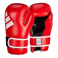 adidas: Kick-Boxhandschuhe Semi Contact - rot/weiß Point Fighting Kickboxen 100