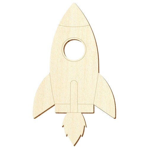 Holz rakete deko - rakete, v2