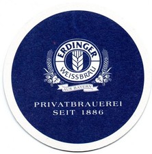 Bierdeckel – ERDINGER WEISSBRÄU- Privatbrauerei seit 1886 11/2025
