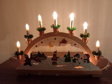 3D Schwibbogen Lichterbogen Leuchter Winterstadt Weihnachten Netzbetrieb