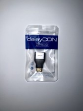 8K Mini HDMI Adapter Stecker Verbinder Kupplung Kabel deleyCON UHD Schwarz Grau