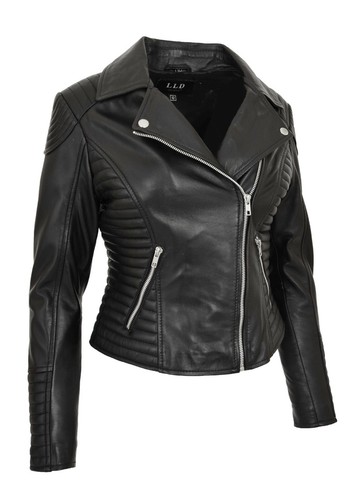 Damen designer leder biker - designer,
