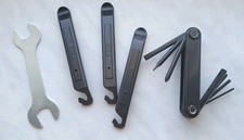 Fahrrad Werkzeug Set 3x Reifenheber Konusschlüssel Kleines Multitool Neu