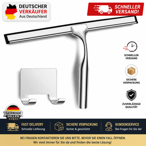 Edelstahl duschabzieher cali - edelstahl-duschabzieher,