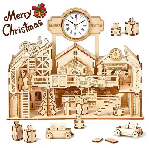 Holz puzzle weihnachten - 3d,