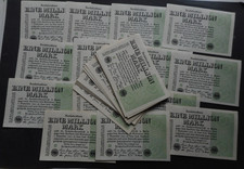 75 Stck. 1 Million Mark 1923, Ro 101 b,UNC      (07)