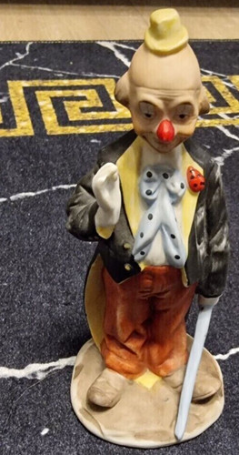 Keramik figur clown handbemalt - figur,