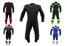 Motorrad/Minimoto/PitBike Overall Leder und Stoff mit CE Protektoren Buckel BIESSE
