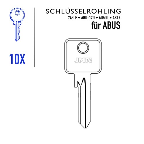 10x abus schlüsselrohling - 10x,
