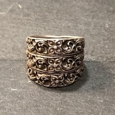 Ring Mit Blumenmuster 925
