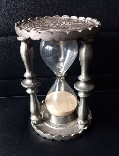 Sanduhr aus zinn - zinn, glas
