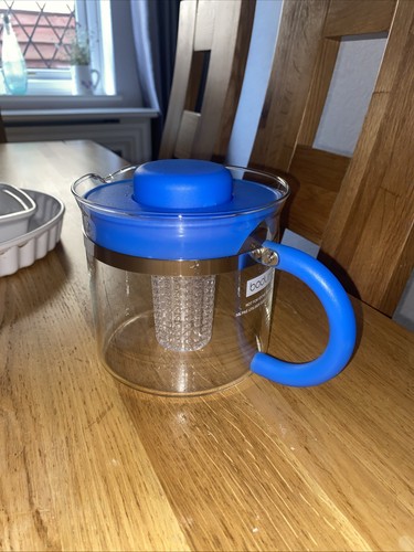 Vintage teekanne blau bodum - teekanne,