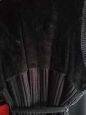 Adia Damen Weste in schwarz Gr. XL mit Fellimitat neu.