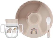 Mepal Mio Baby Geschirr-Set, 3-teilig, Sunshine & Rainbow