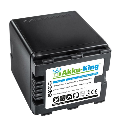Akku für panasonic x800 - akku, hc-x800
