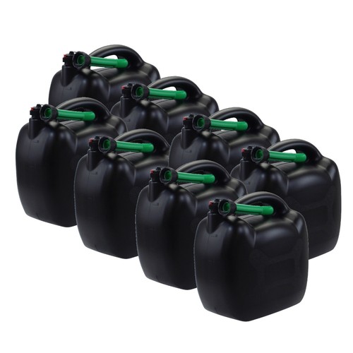 Benzinkanister 20l schwarz - 8x,