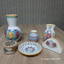 6 teiliges Konvolut,  KERAMIK/ MAJOLIKA u. A. Deruta und Modra