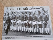 Orginales Autogramm. 6 St. Weltmeister. 1. FC Köln. Kicker. Mannschaftsfoto. DFB
