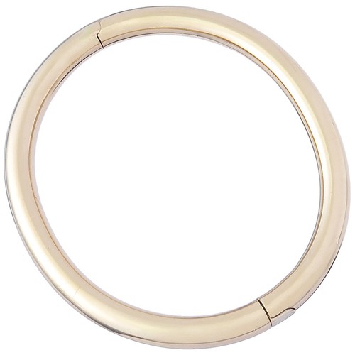 Rounded 750 yellow gold bangle - 750,