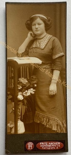 Orig cdv foto fotografie frau - foto,