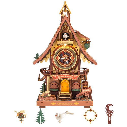 Rokr holzpuzzle kuckucksuhr - holzpuzzle,