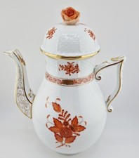  Herend Apponyi Orange AOG 611 1/2 Kaffekanne Kanne 1,2 Liter 22 CM Rar