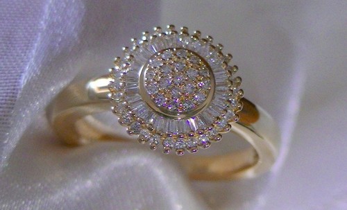 Entourage diamant brillant - diamant, /