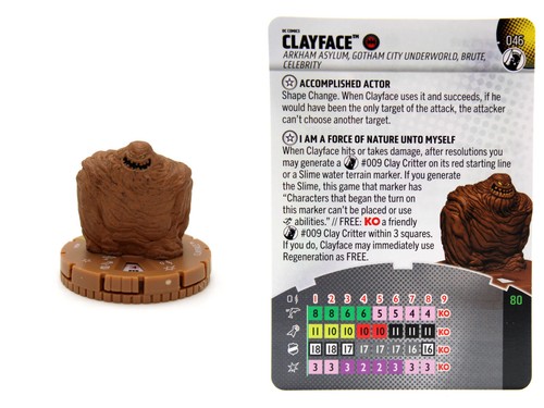Heroclix 046 clayface - -,