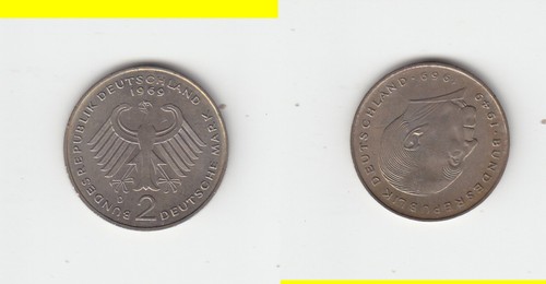 Münze adenauer 1969 d - münze,