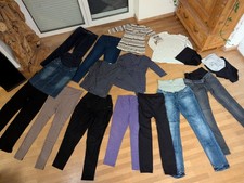 Paket 19 Teile SCHWANGERSCHAFT f GROẞe FRAU! JEANSROCK/ 2 Jeans /8 Baumwollhosen
