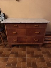 Alte Kommode, Waschtisch mit Marmorplatte