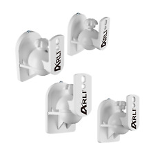 4x Wandhalter für Lautsprecher Universal Wandhalterung Boxen Wand Halter weiss