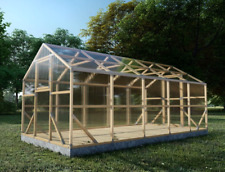 5M ECO Holz Gewächshaus Garten Treibhaus Tomatenhaus Holzhaus Pflanzhaus