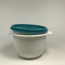 Tupperware vintage Frische-Express Dose weiß Sonnendeckel grün 700ml 2513