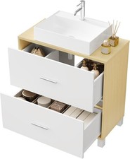 Waschbeckenunterschrank Unterschrank Waschbecken Badschrank Schubladen 0278