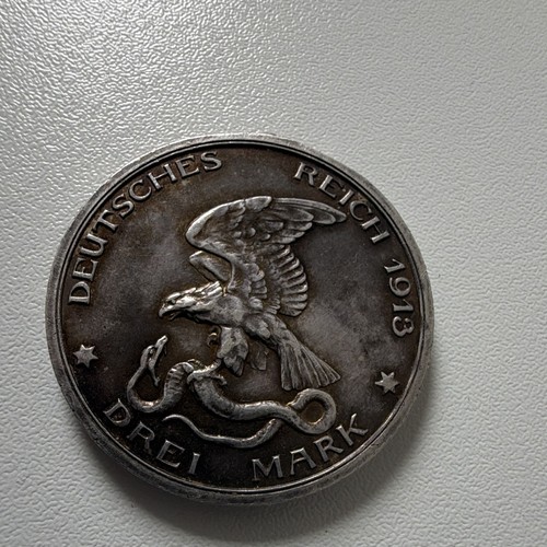 Deutsches reich mark 1913 - deutsches, 3