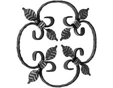 SCHMIEDEEISEN ORNAMENT 23.5x23.5cm GITTER FÜR TORE ZÄUNE STAHL GESCHMIEDET