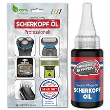 Orig. Syprin Scherkopf-Öl für Haarschneidemaschinen Haarschneider Rasierer