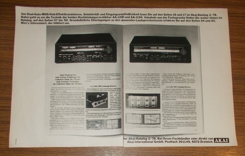 Seltene werbung vintage akai - seltene,