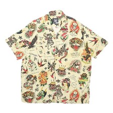 ED HARDY Herren Hemd Creme