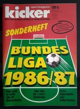 Kicker Sport-Magazin ⚽️ Sonderheft BUNDESLIGA 1986/87 komplett & unbeschnitten 