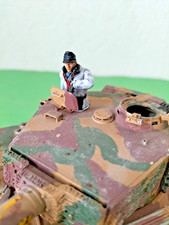 1:35 Resin - Panzer Kommandant Winter Halbfigur - Gebaut Bemalt Soldaten Figuren