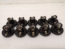 10x E14 Bakelit Illufassung Sockel 40er 50er Jahre Modellbau Eisenbahn Fassung