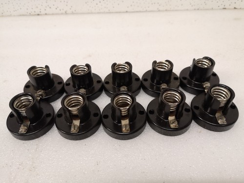 10x e14 bakelit illufassung - e14,