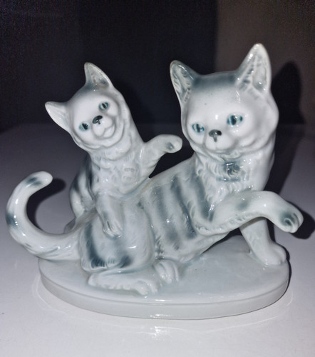 Porzellan katze mit - porzellan,