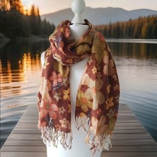 NEU warmer Pashmina Blumen