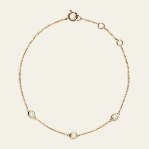 Amriya diamond bezel armband - diamond,